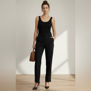 Dark Academia Wool Trousers PORTS Green Stripe Preppy